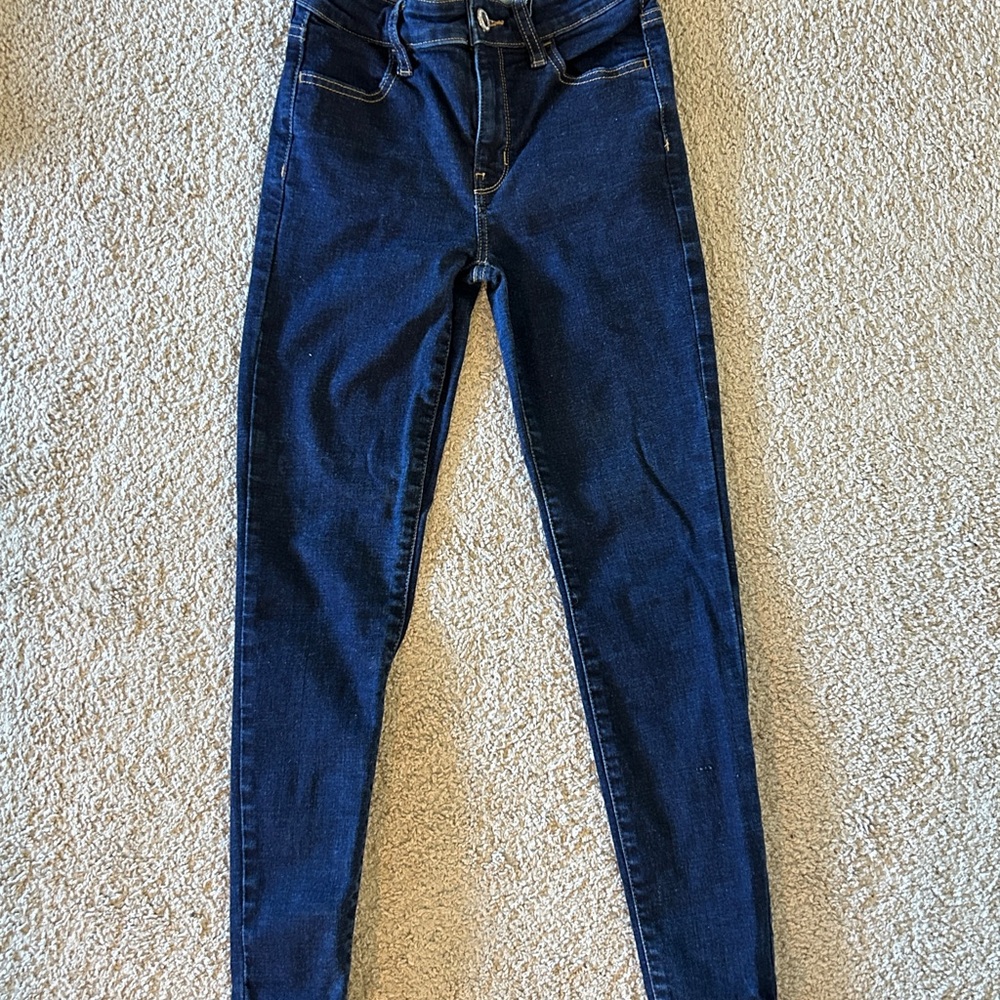 American Eagle hi rise jegging dark wash